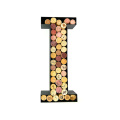 2020 Top sale high quality customized monogram letter I wine cork holder